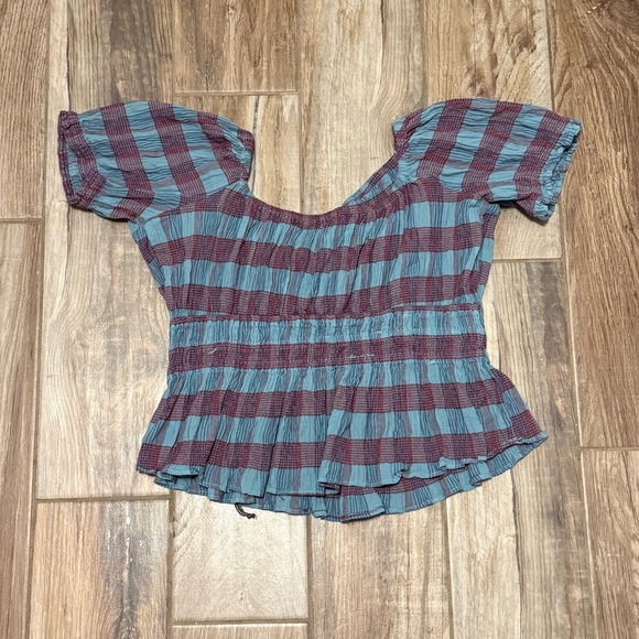 Free People Vivi Smocked Stripe Top - Picture 5 of 5